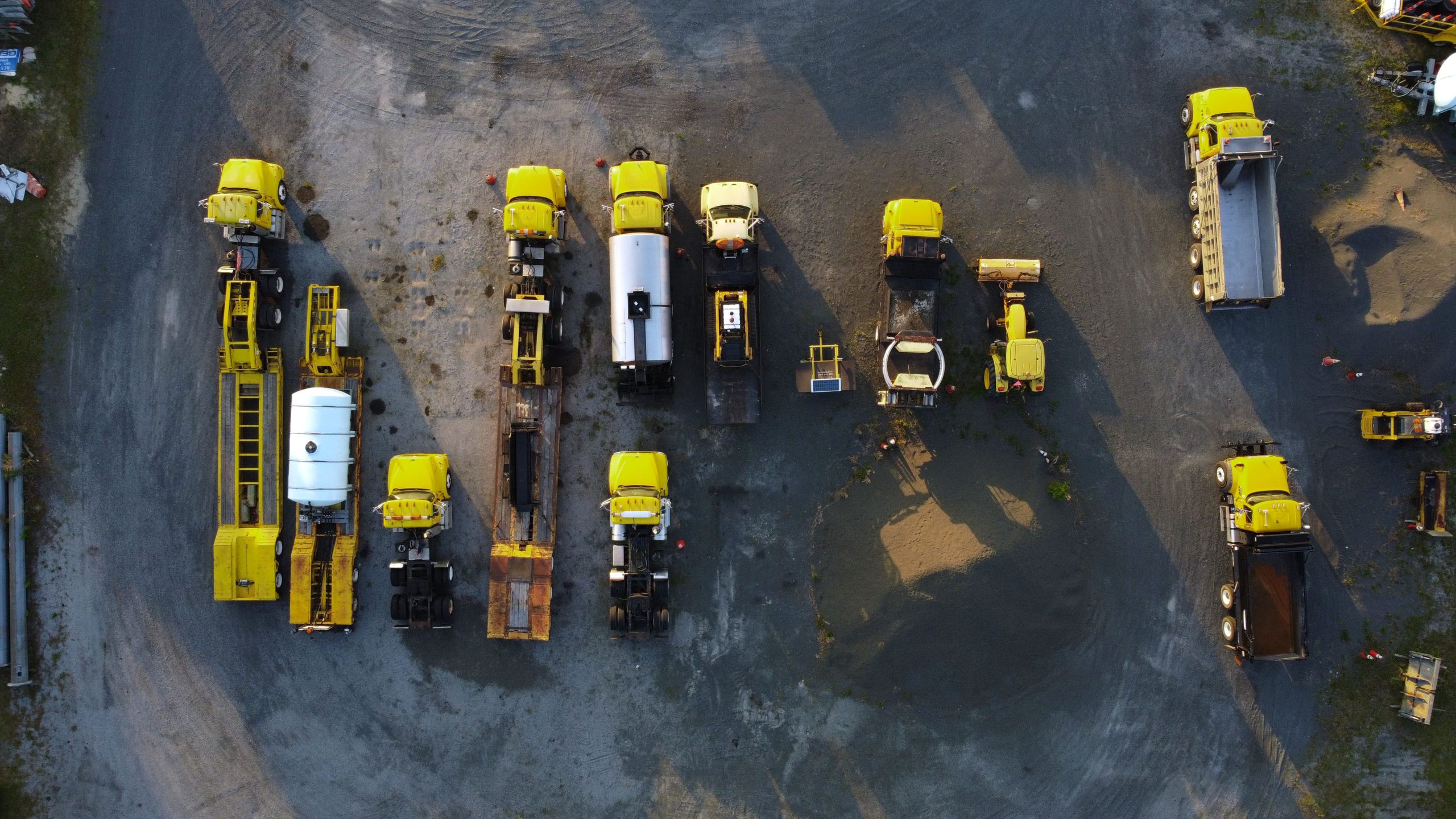 Heavy equipment at work