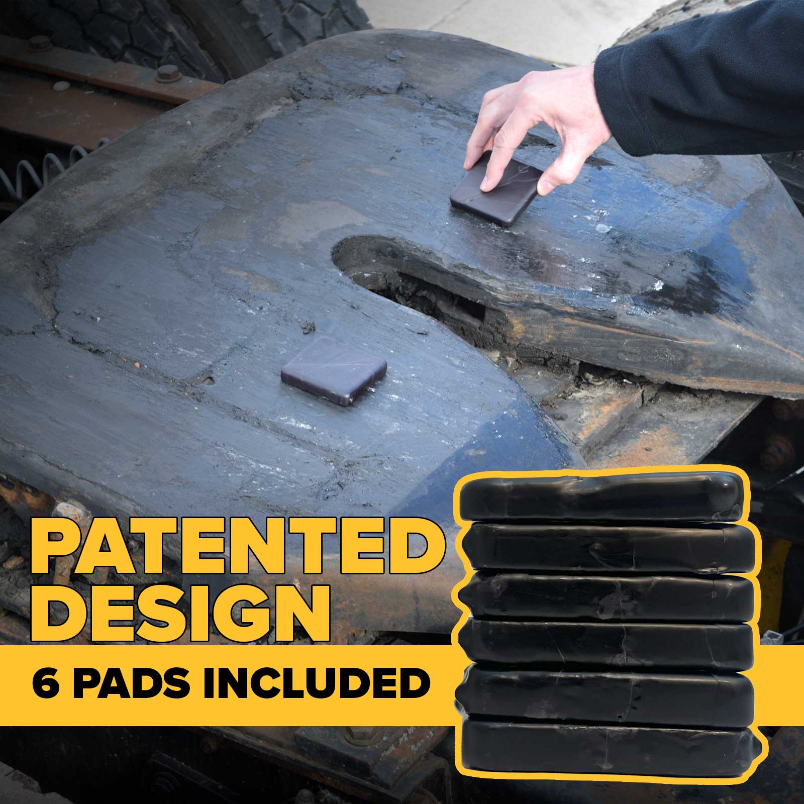 Gear Head Lube pad on a fifth wheel