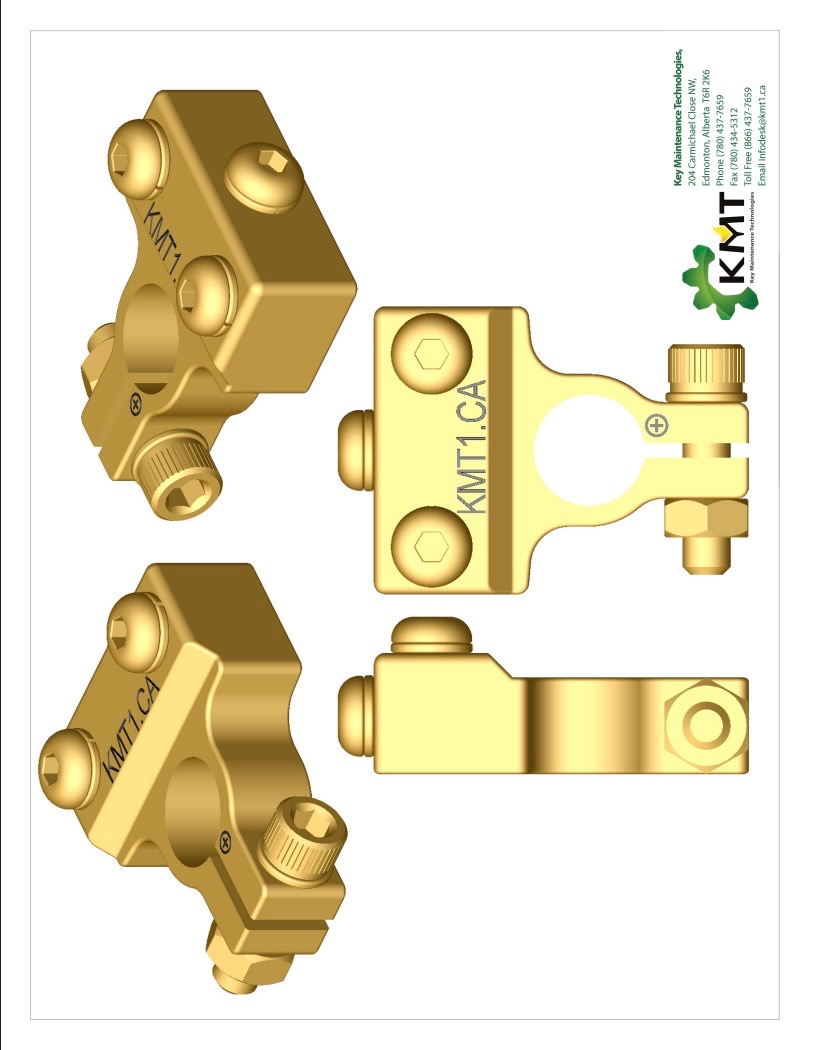 KMT machined brass battery terminal